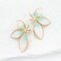 Flourish Mint Leaf Earrings