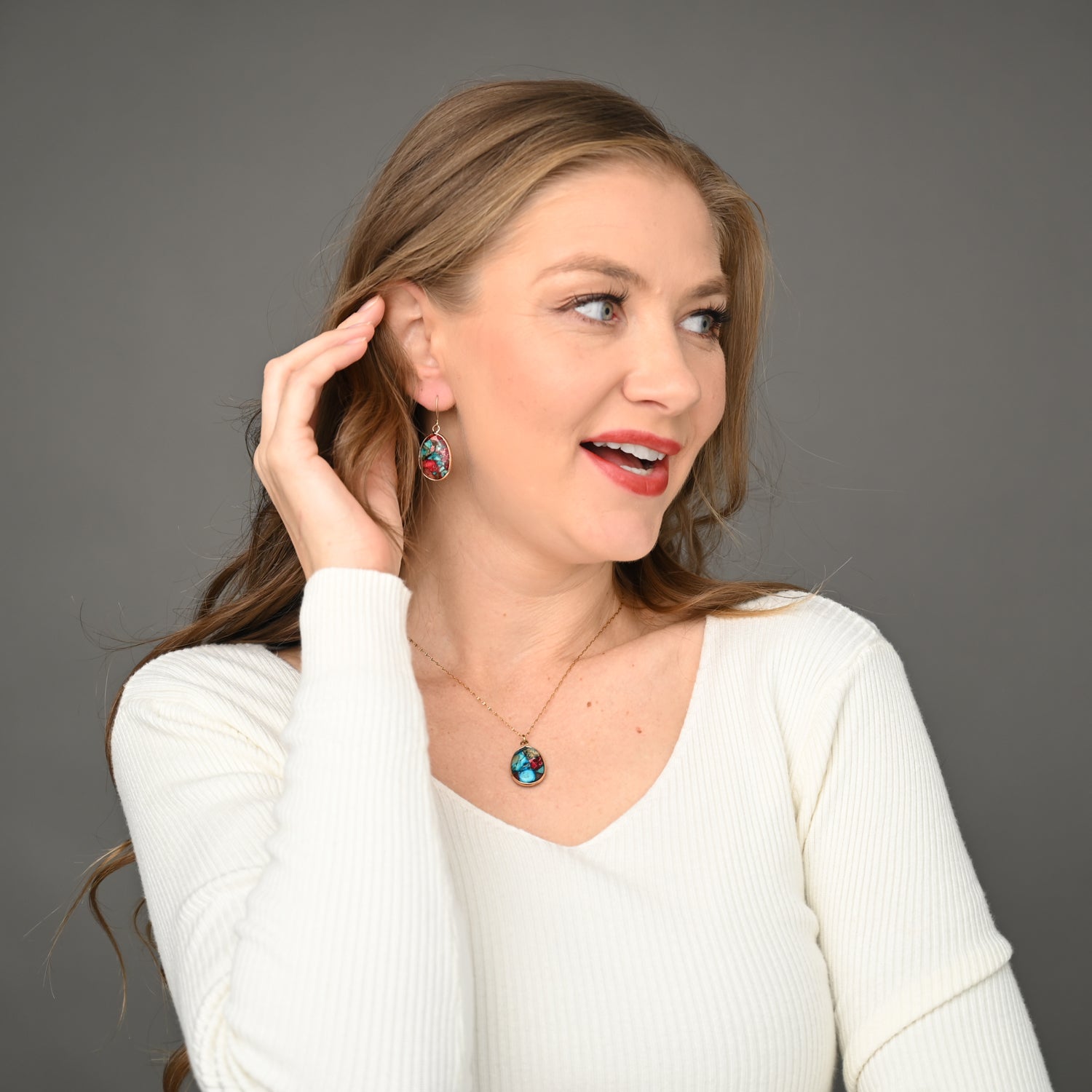 Mosaic Jasper Earrings