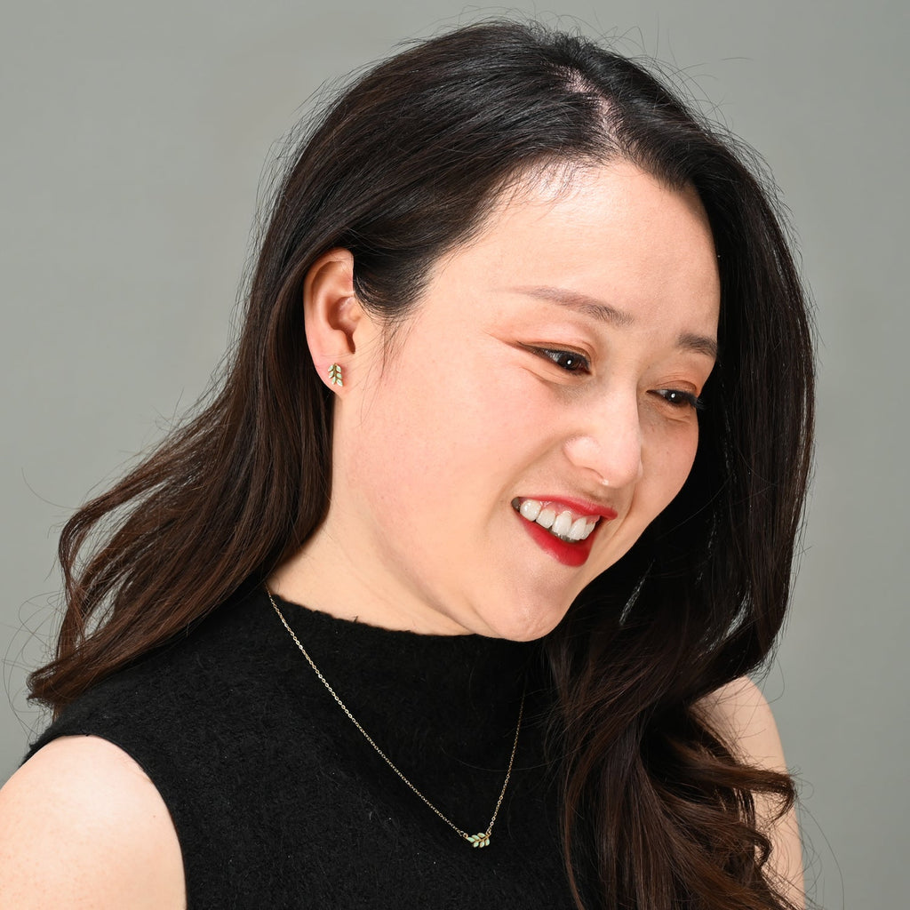 Rowen Stud Earrings in Mint