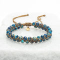 Wear Blue Handwoven Beaded Bracelet