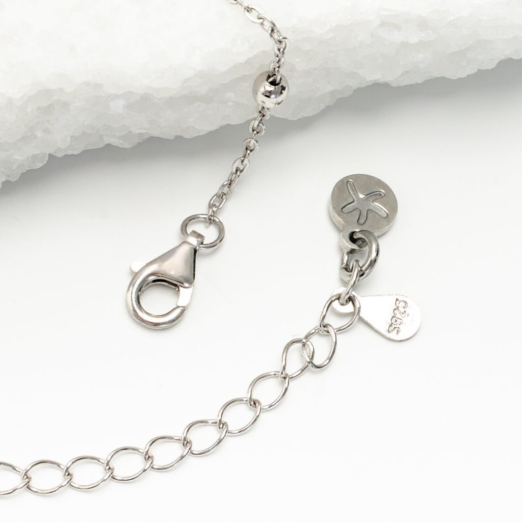 Act Justly Necklace in Sterling Silver
